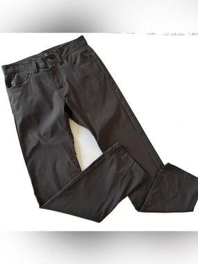 Prana Pants Mens 31 x 32 Brion II Charcoal Gray Hiking UPF 50 Outdoor